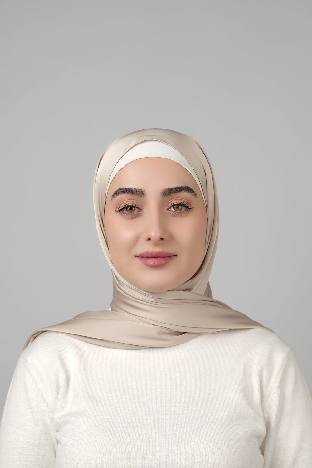 Plain Satin Hijab  Voile