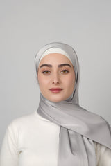 Plain Satin Hijab  Voile