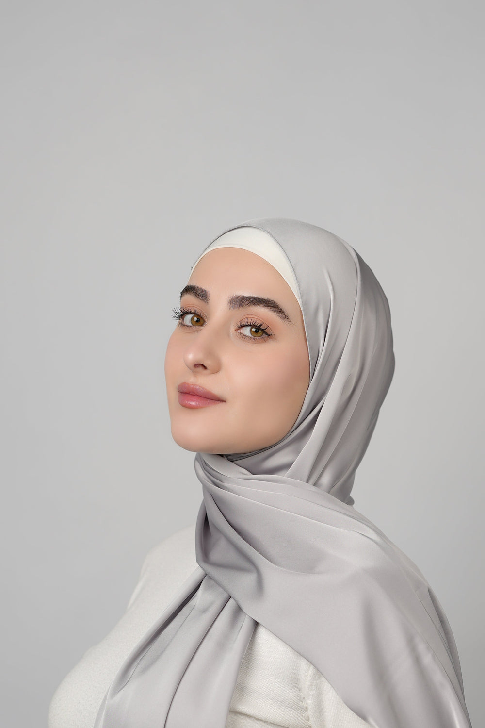 Plain Satin Hijab  Voile