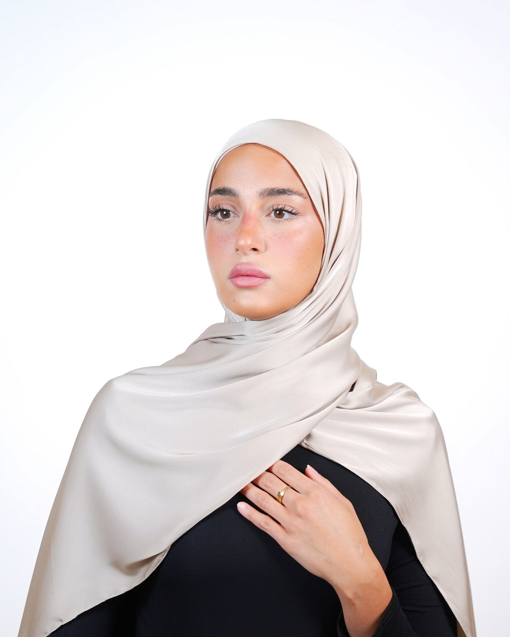 Plain Satin Hijab  Voile