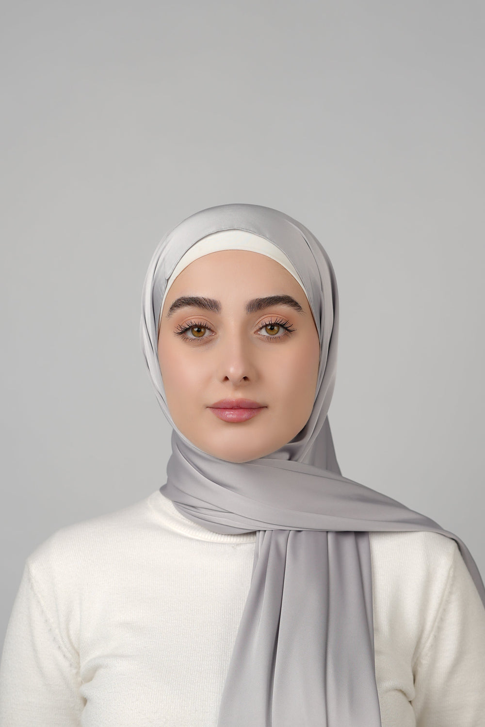 Plain Satin Hijab  Voile
