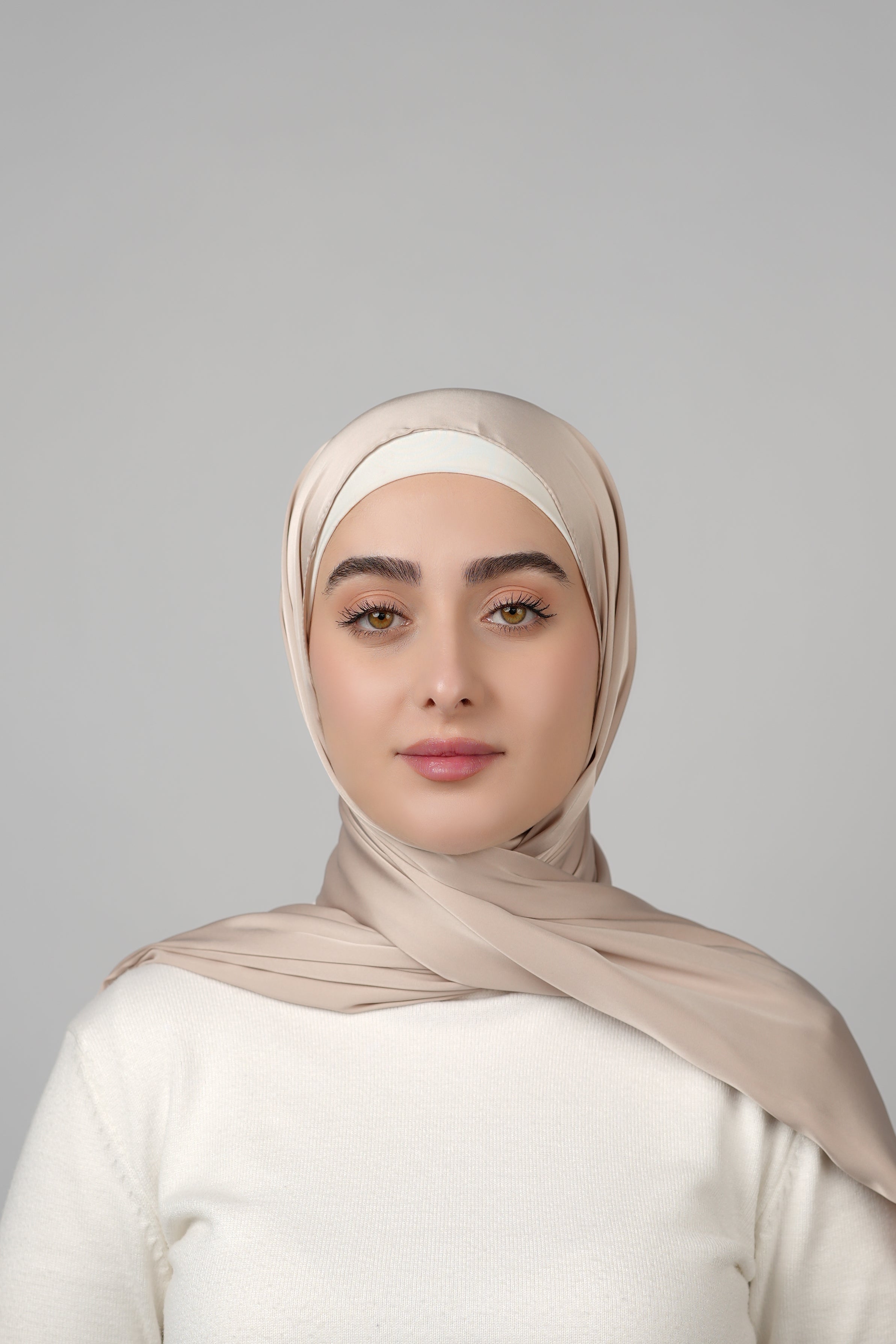 Plain Satin Hijab  Voile
