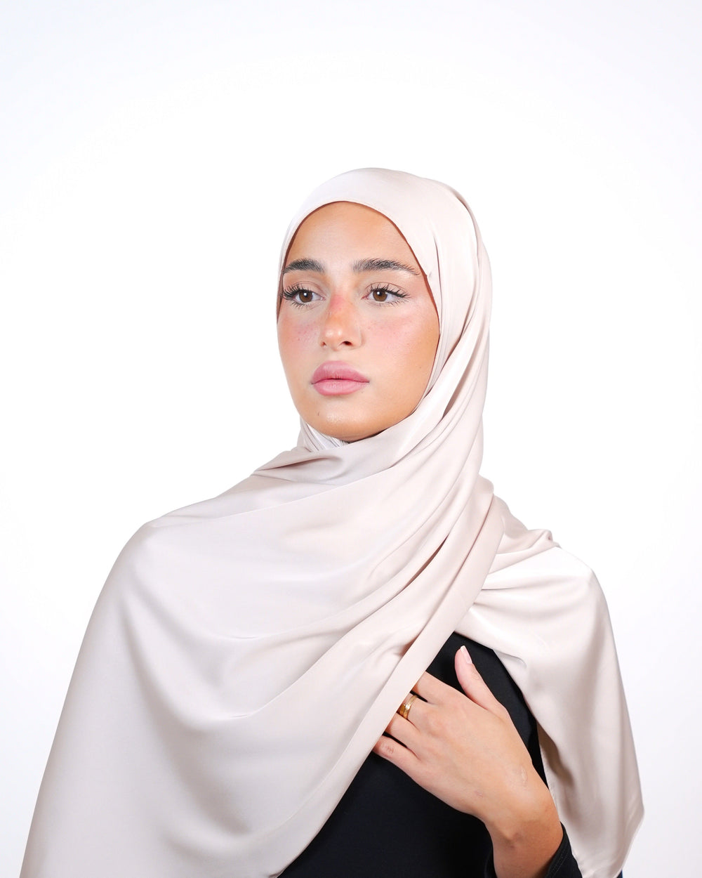 Plain Satin Hijab  Voile