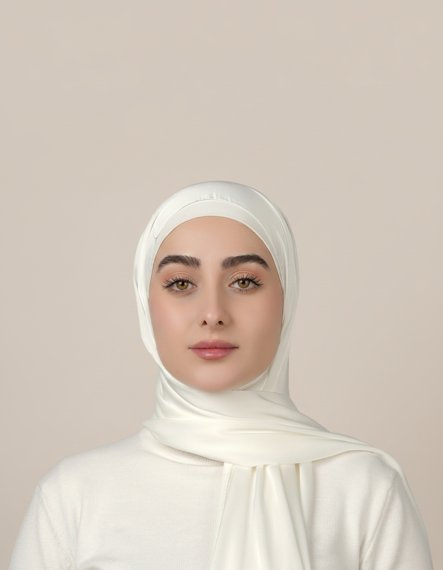 Plain Satin Hijab  Voile