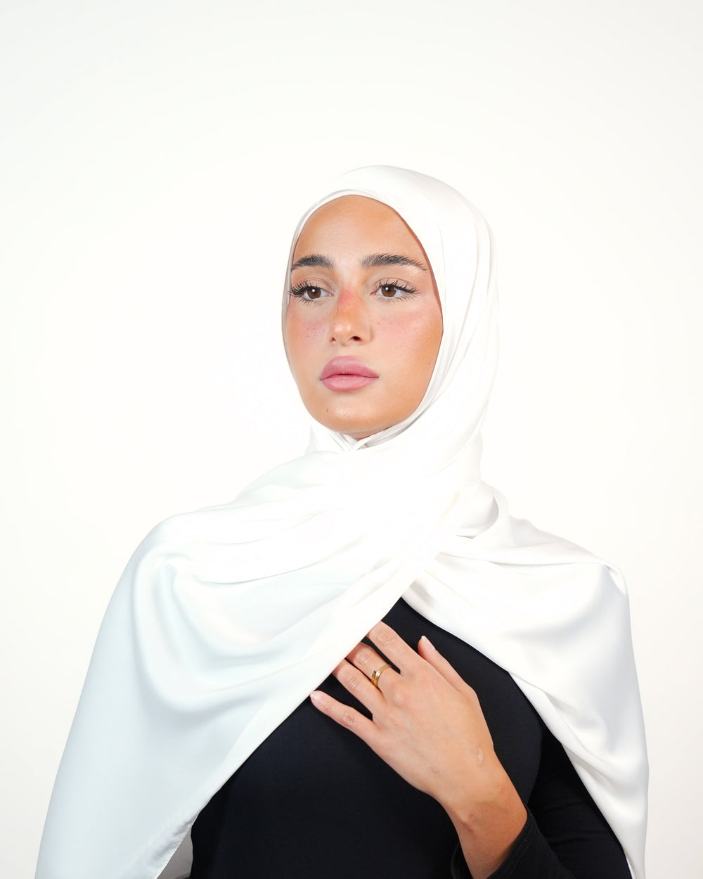 Plain Satin Hijab  Voile