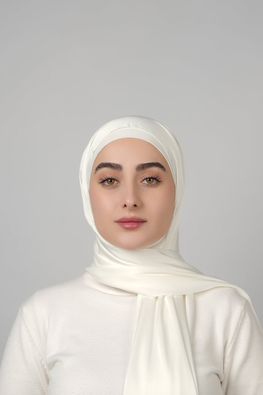 Plain Satin Hijab  Voile