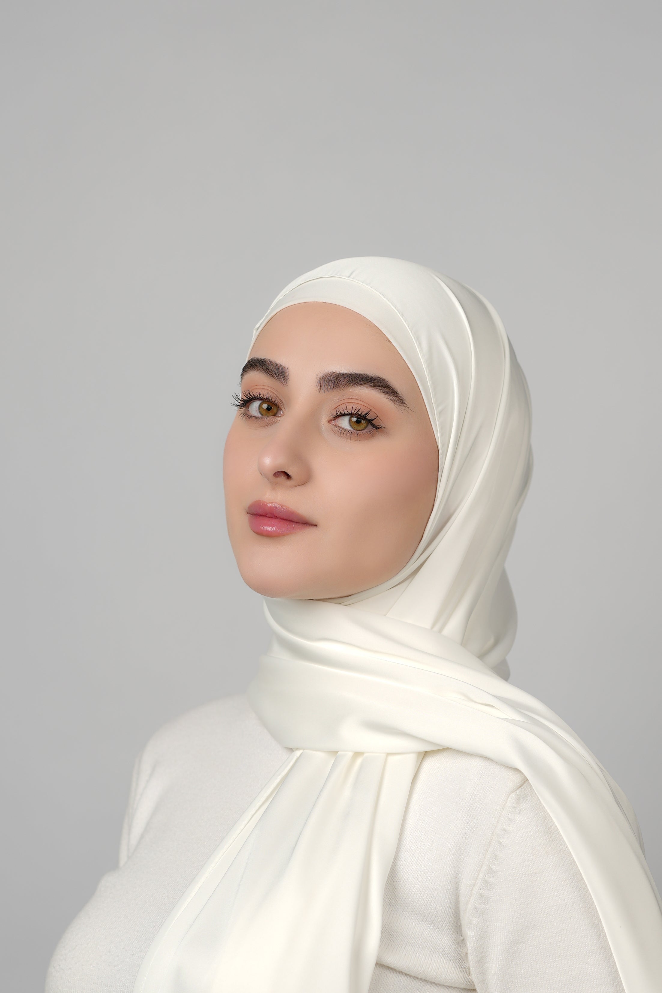 Plain Satin Hijab  Voile