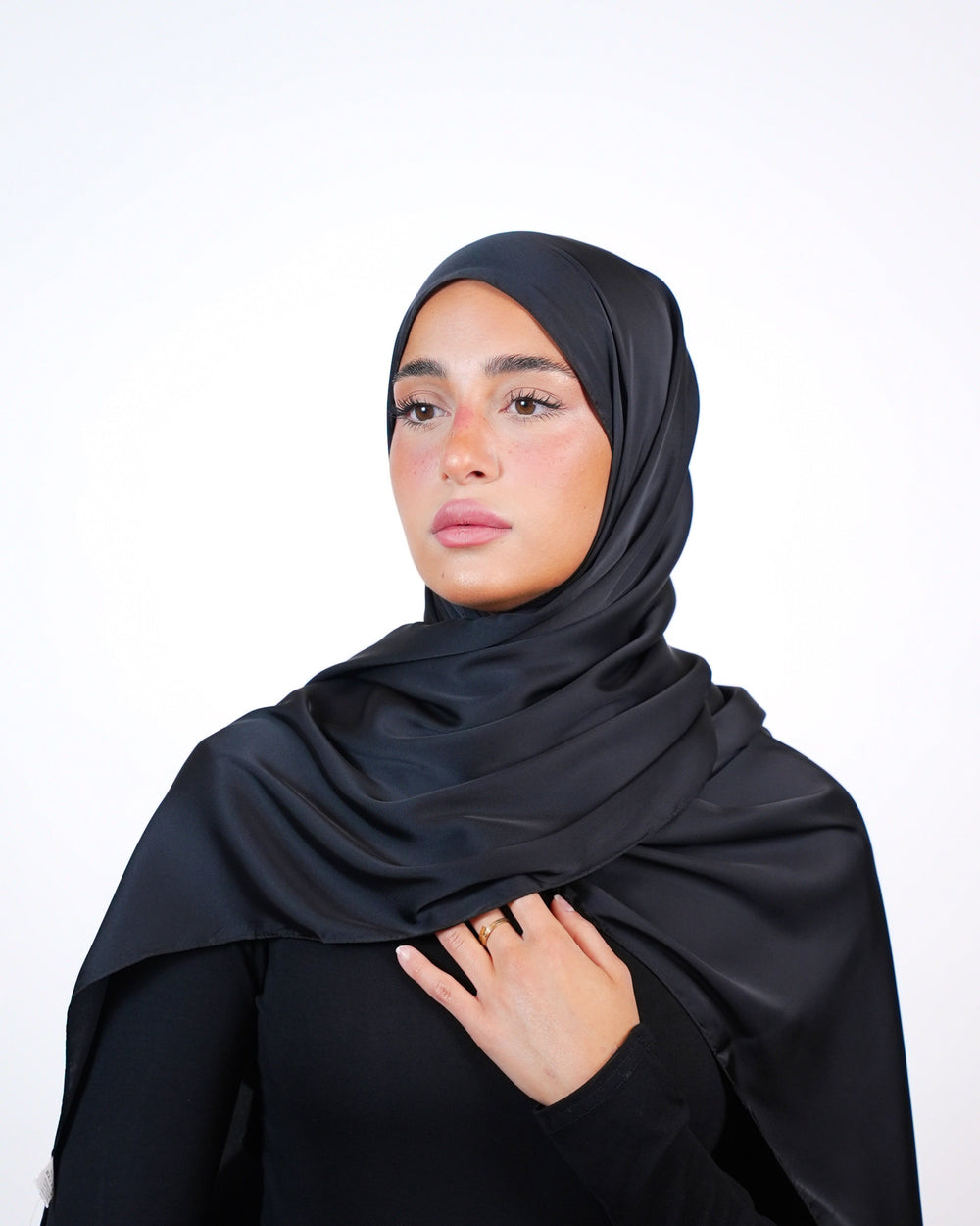 Plain Satin Hijab  Voile