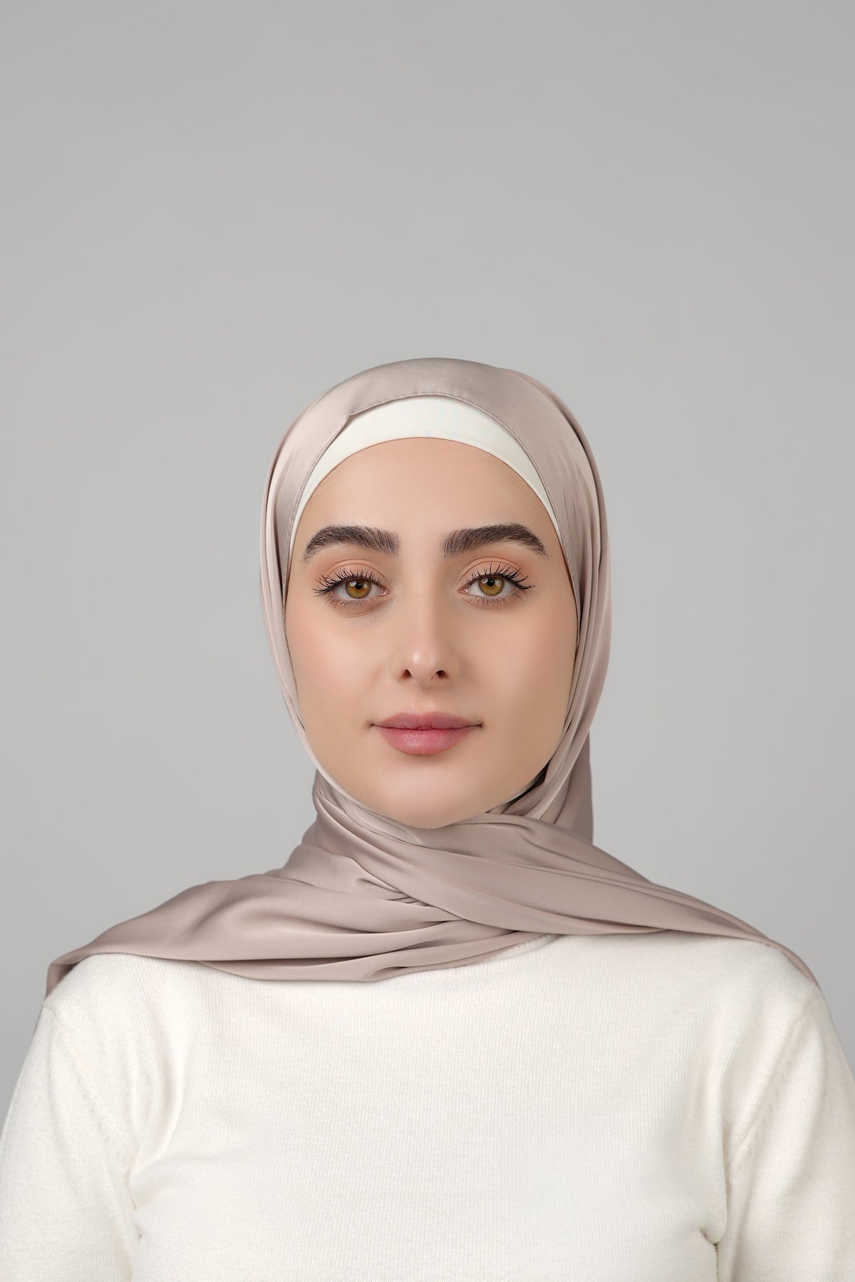 Plain Satin Hijab  Voile