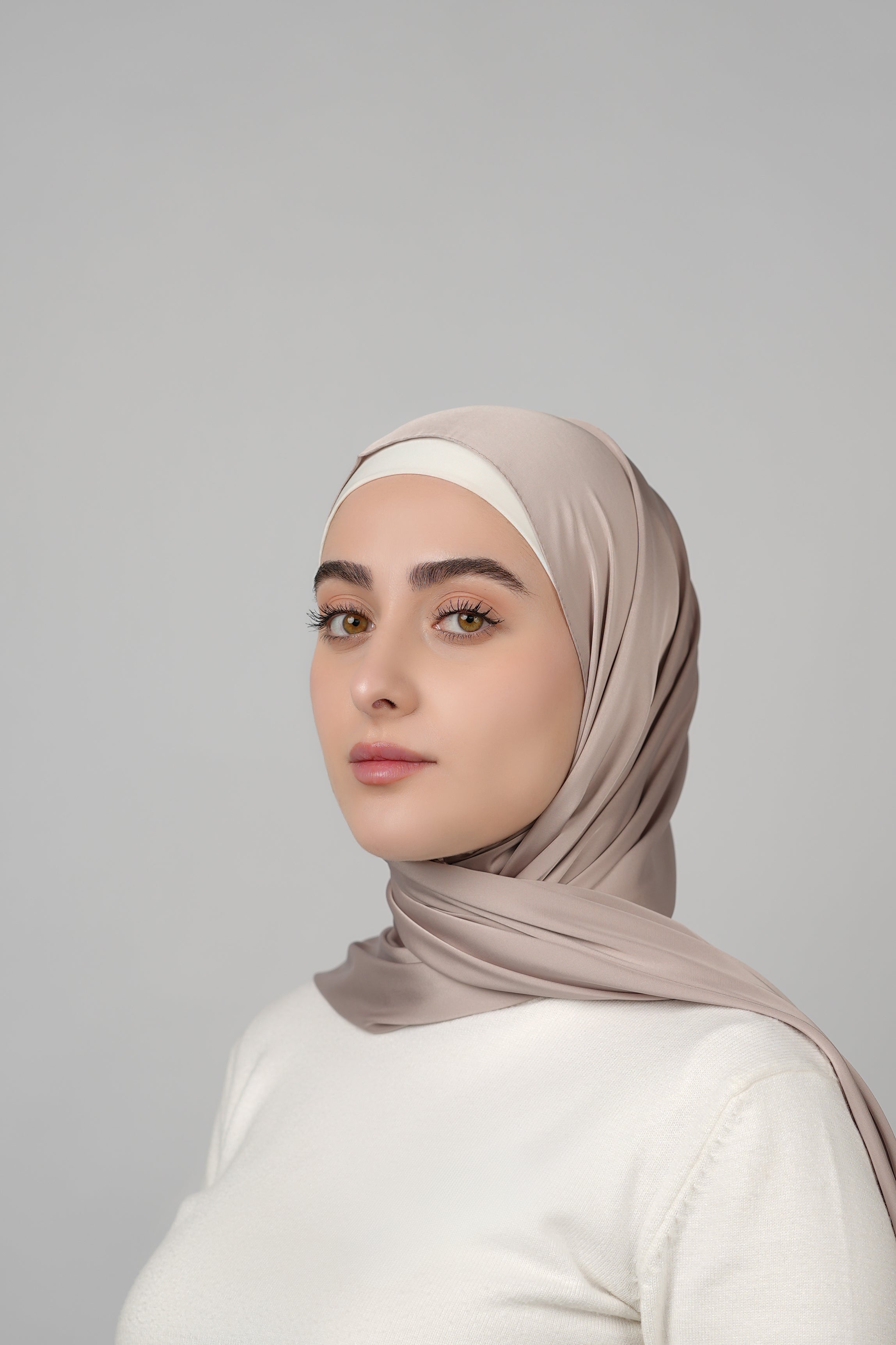 Plain Satin Hijab  Voile