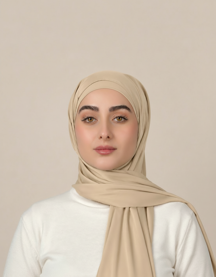 Plain Satin Hijab  Voile