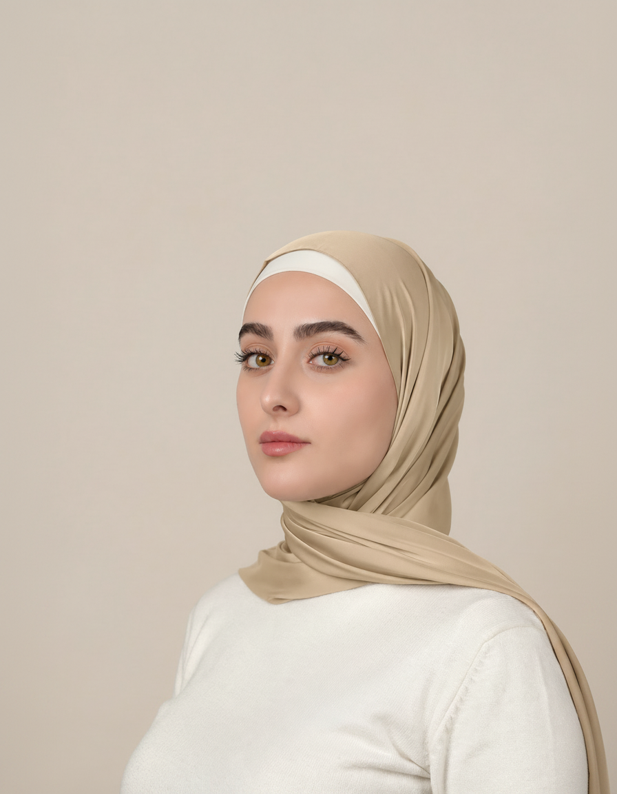 Plain Satin Hijab  Voile