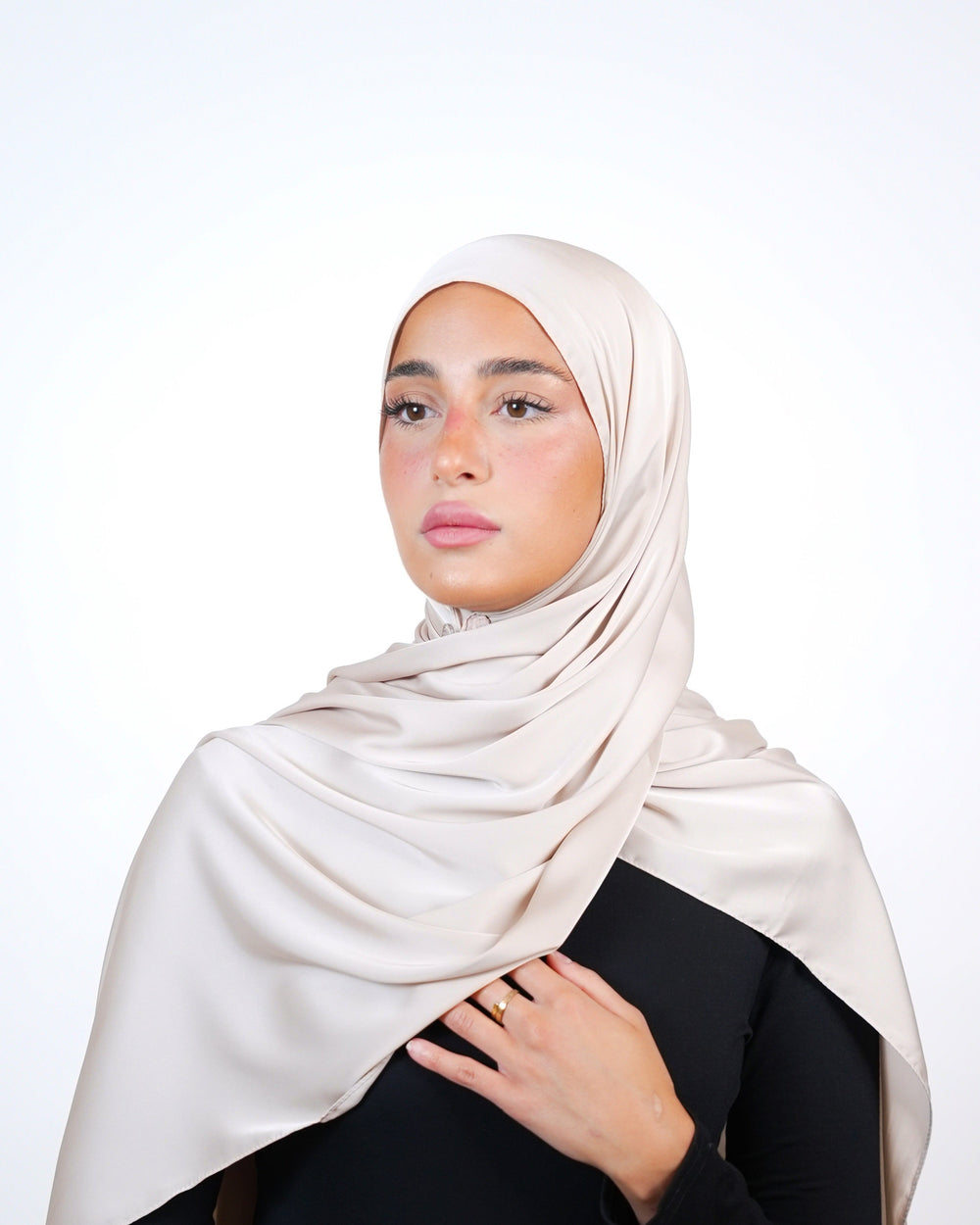 Plain Satin Hijab  Voile