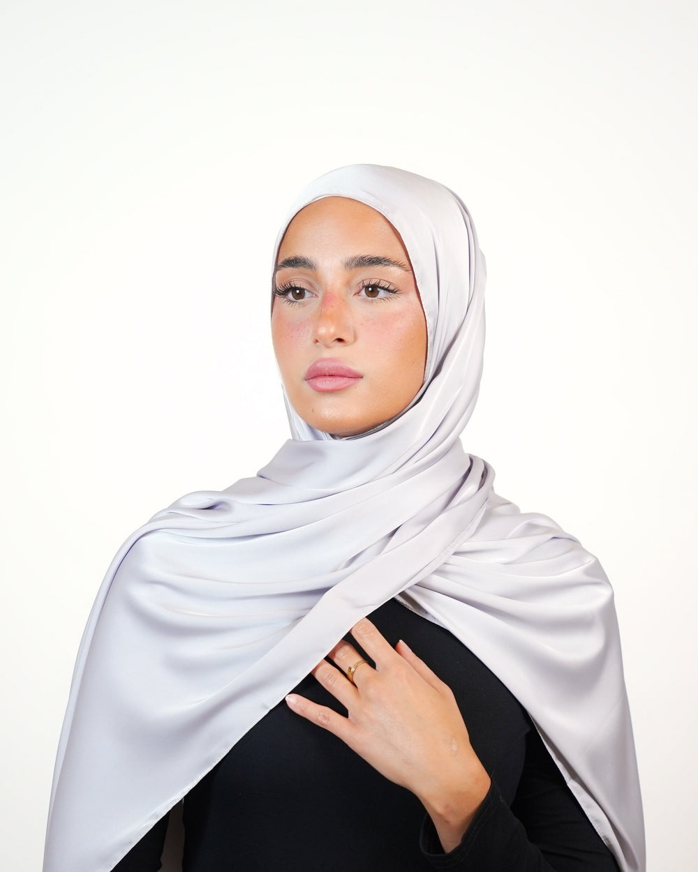 Plain Satin Hijab  Voile