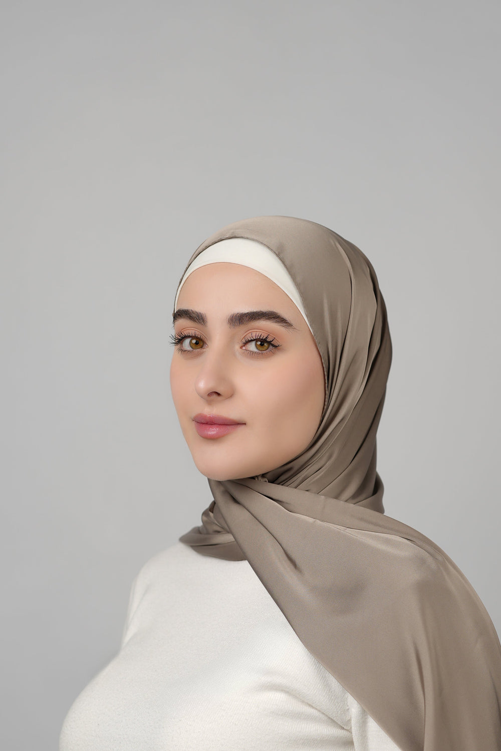 Plain Satin Hijab  Voile