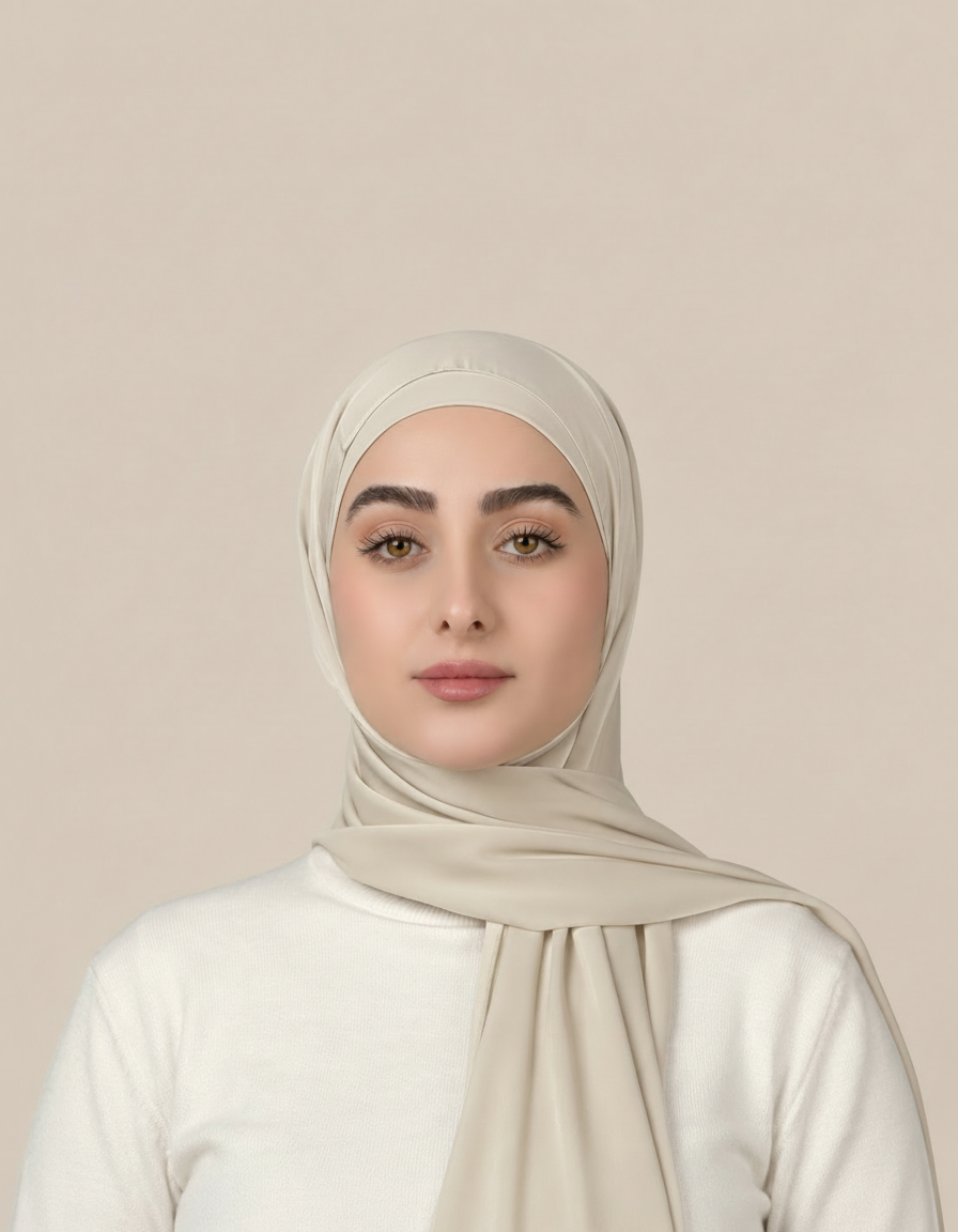 Plain Satin Hijab  Voile
