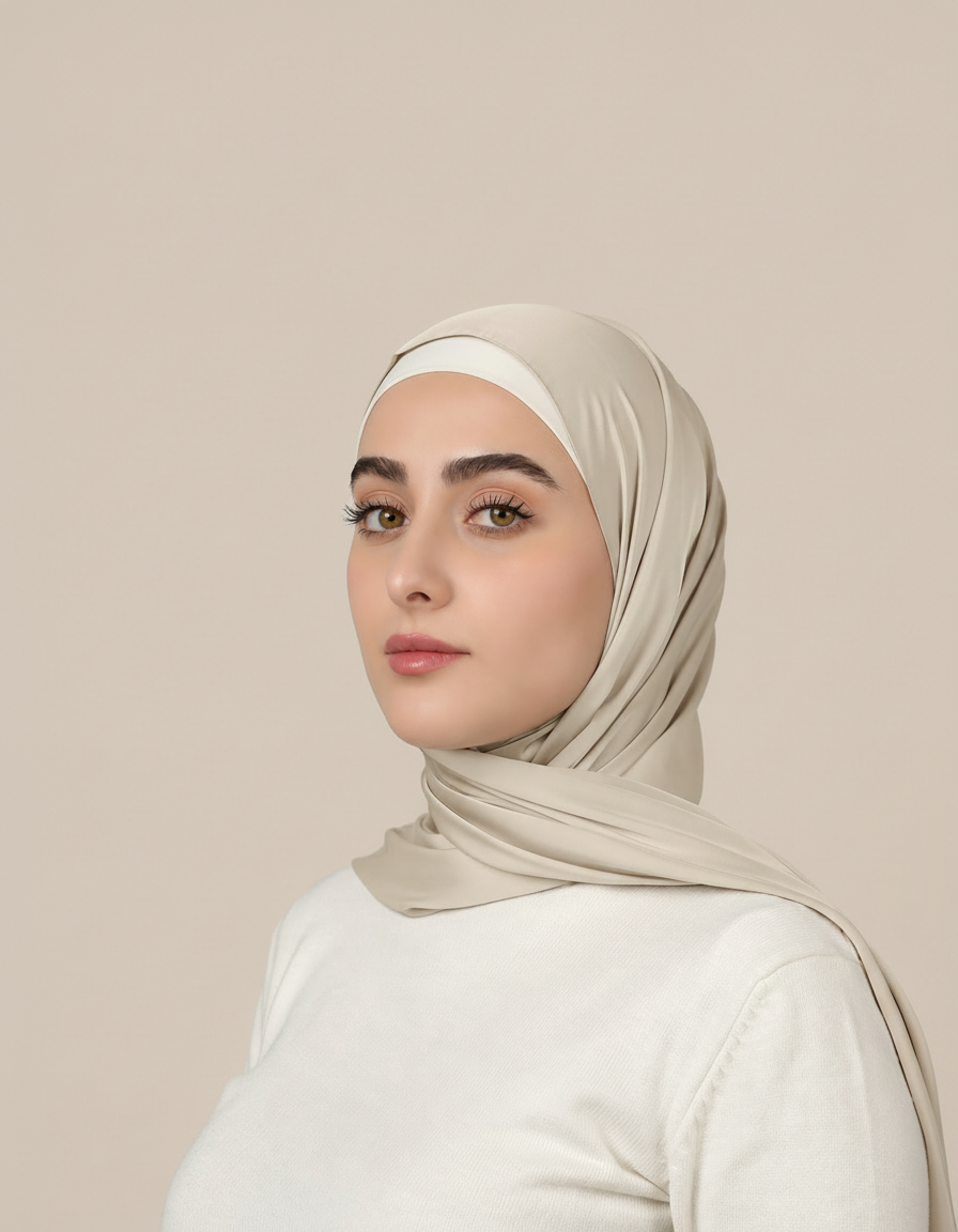 Plain Satin Hijab  Voile