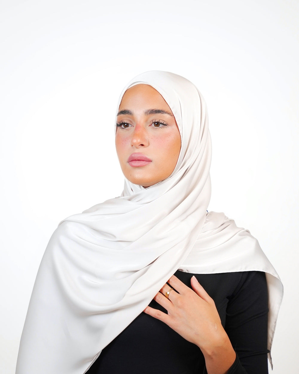 Plain Satin Hijab  Voile