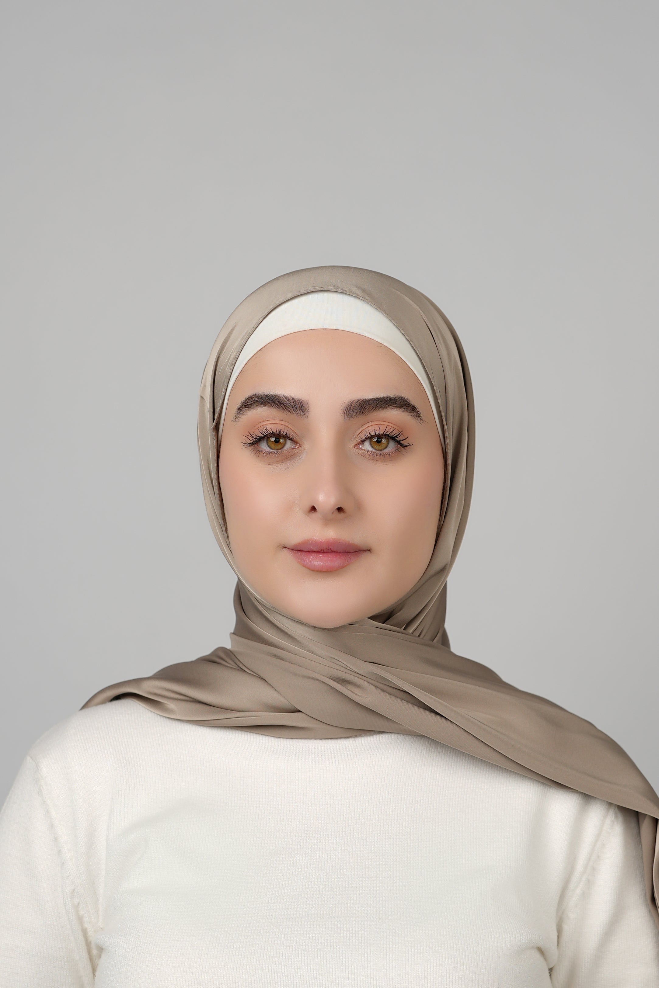 Plain Satin Hijab  Voile