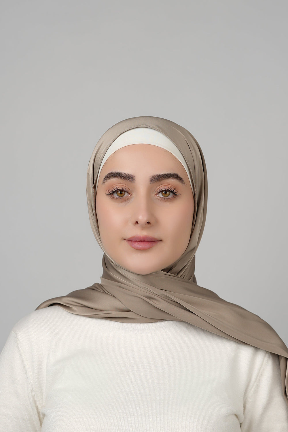 Plain Satin Hijab  Voile