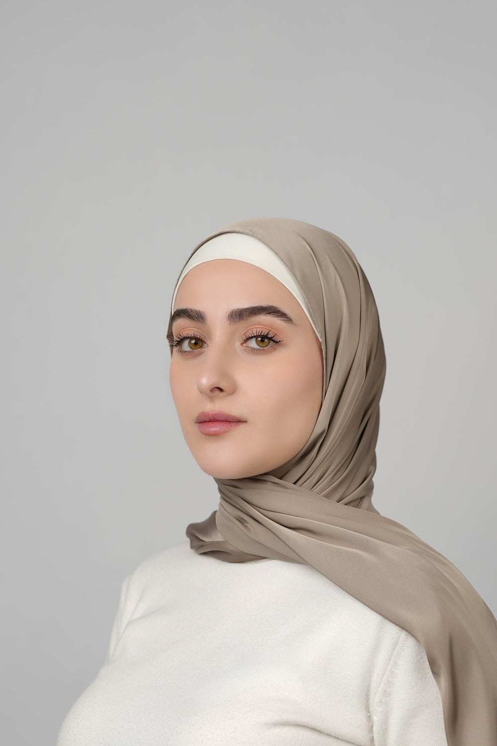 Plain Satin Hijab  Voile
