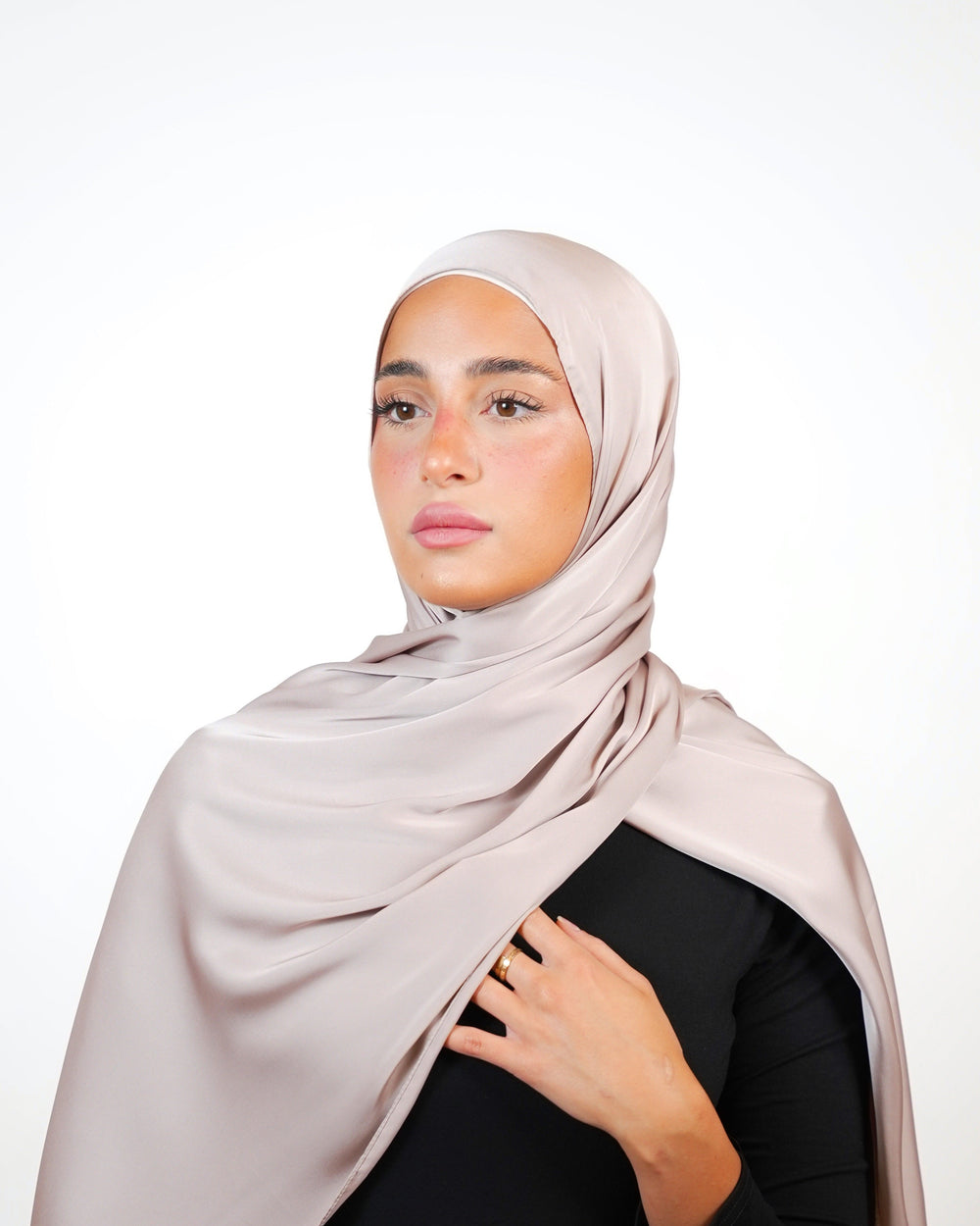 Plain Satin Hijab  Voile