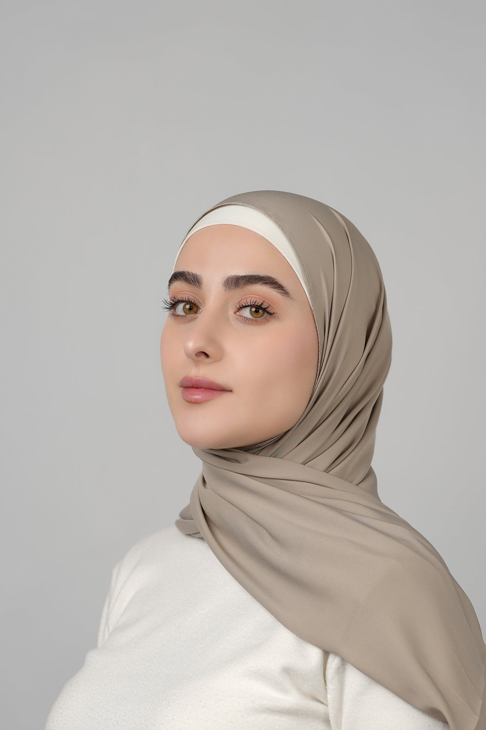 Plain Satin Hijab  Voile