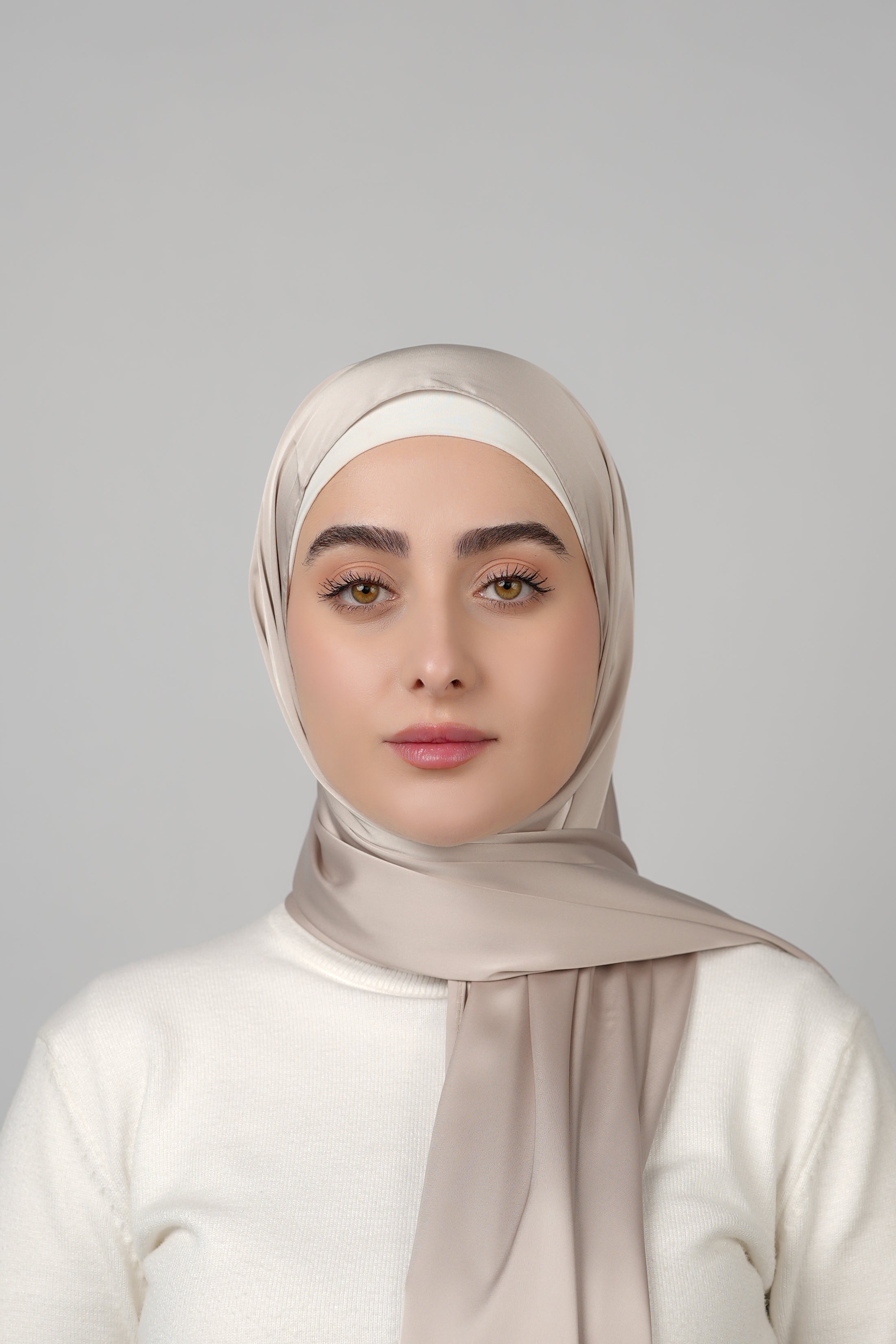 Plain Satin Hijab  Voile