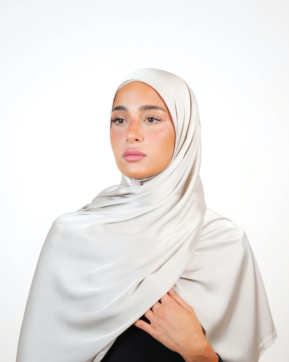 Plain Satin Hijab  Voile