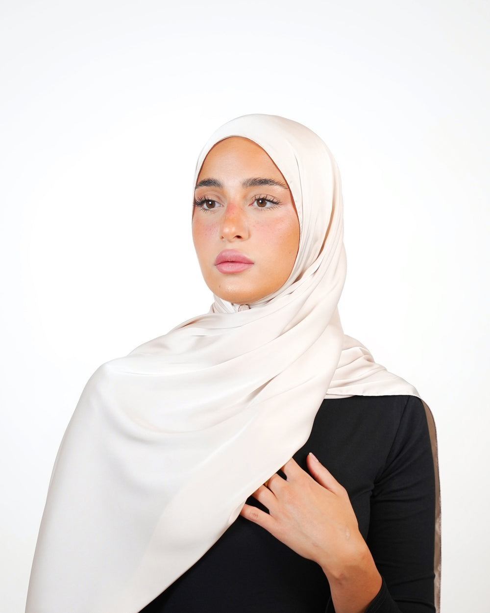 Plain Satin Hijab  Voile