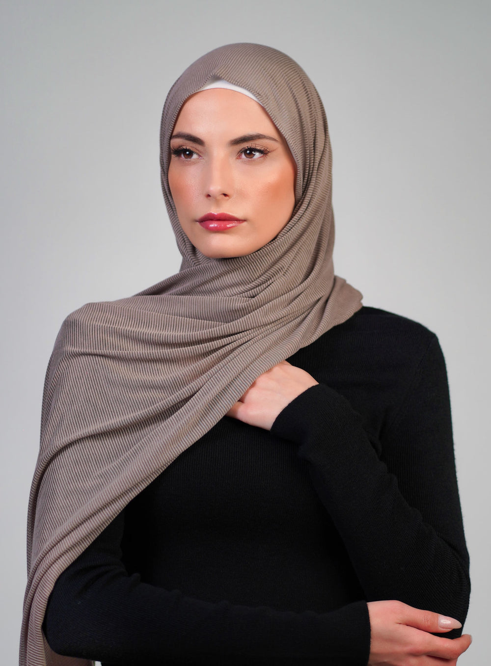 Striped Stretch Cotton  Voile