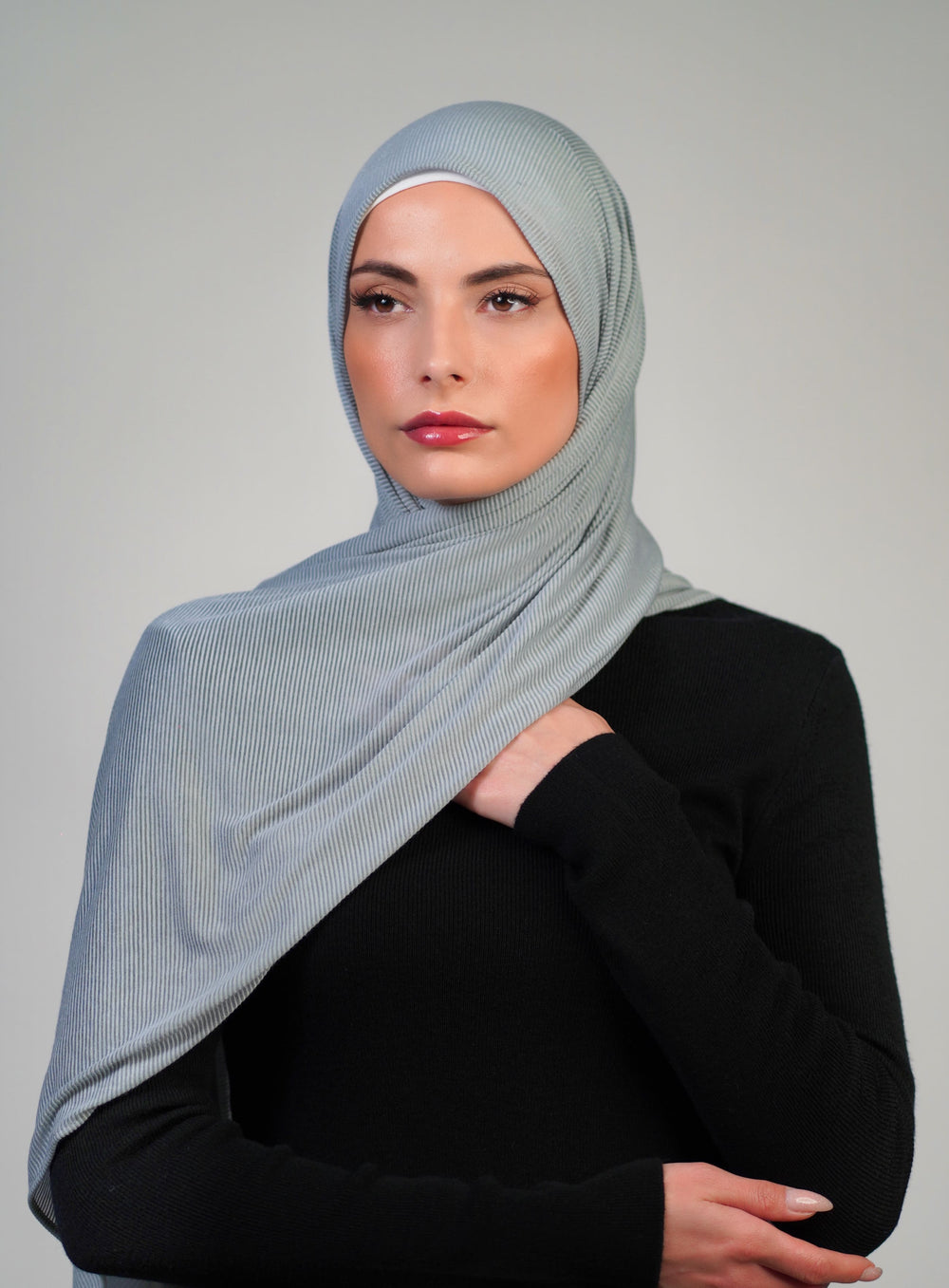 Striped Stretch Cotton  Voile