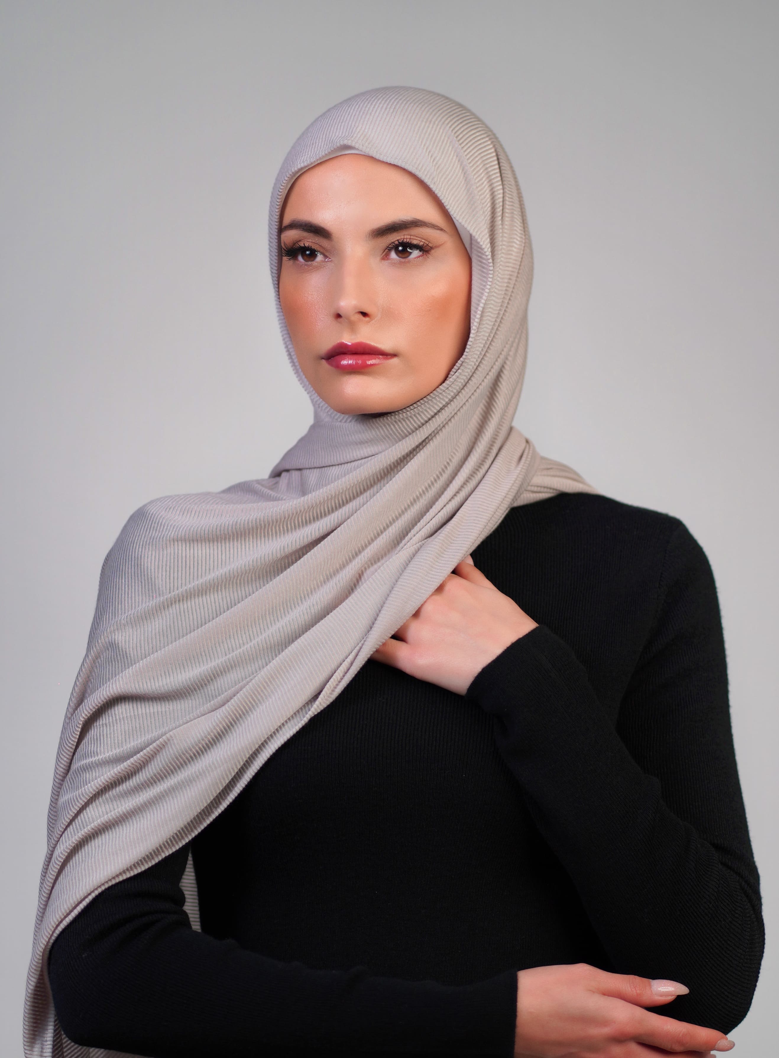 Striped Stretch Cotton  Voile