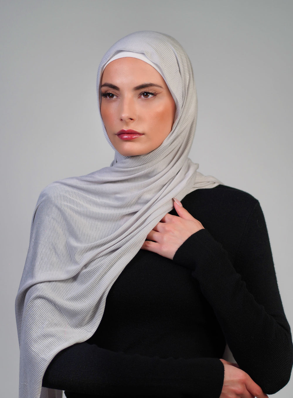 Striped Stretch Cotton  Voile