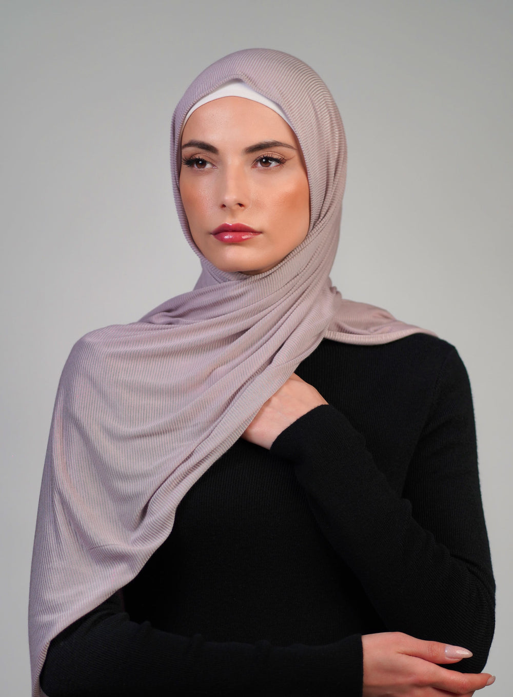 Striped Stretch Cotton  Voile