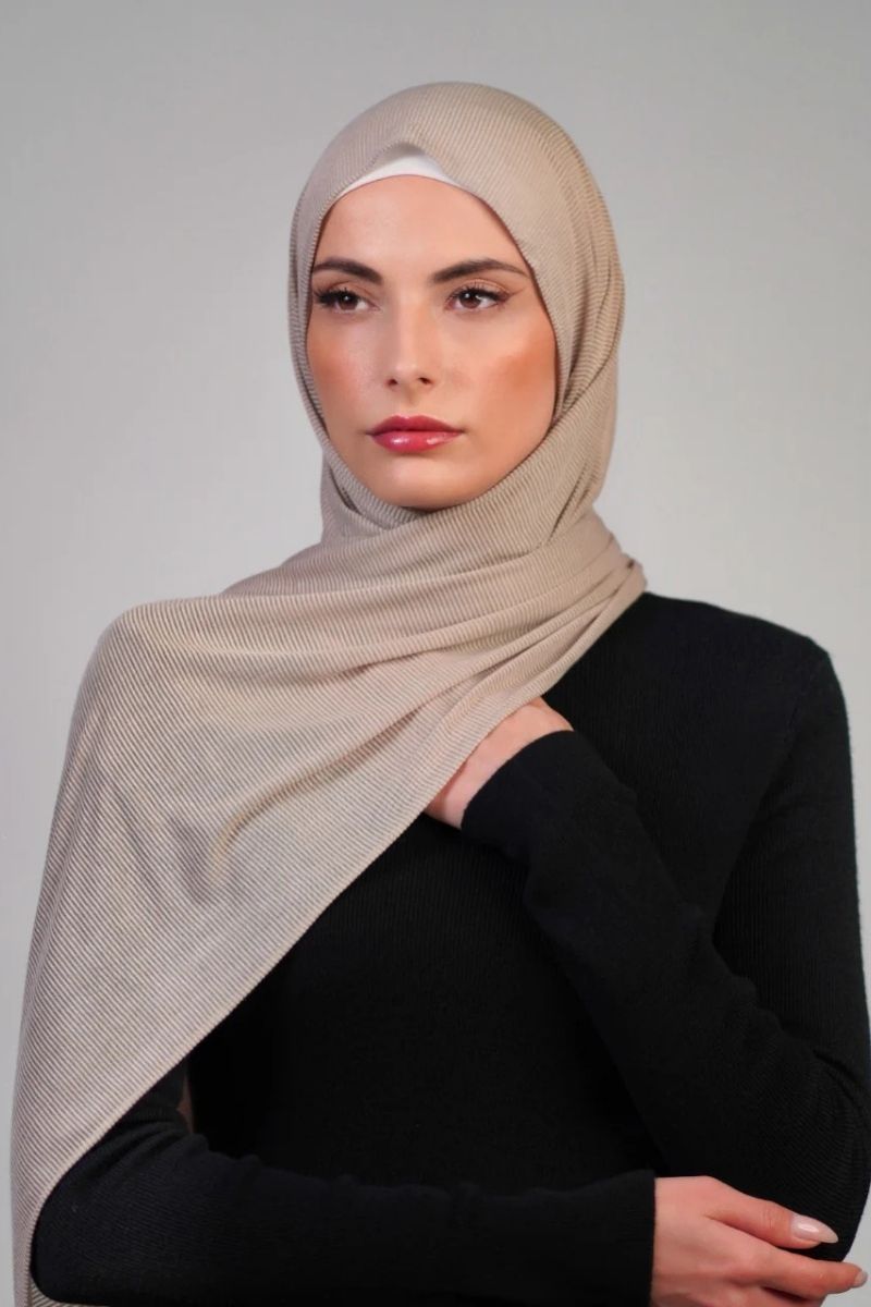 Striped Stretch Cotton  Voile