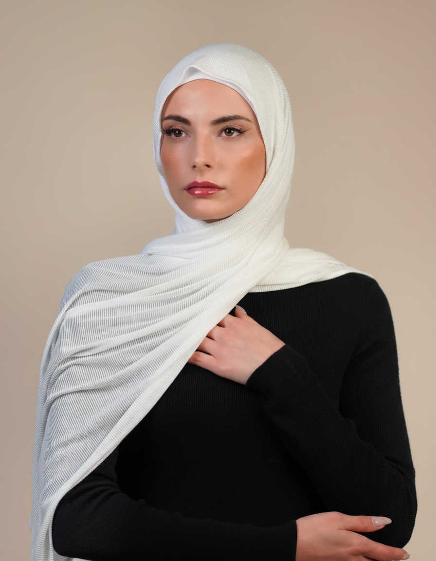 Striped Stretch Cotton  Voile