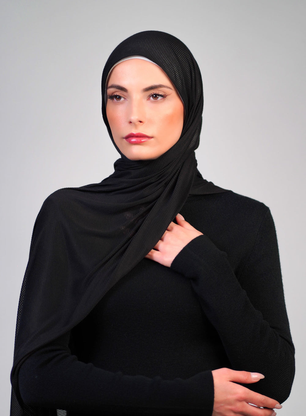 Striped Stretch Cotton  Voile