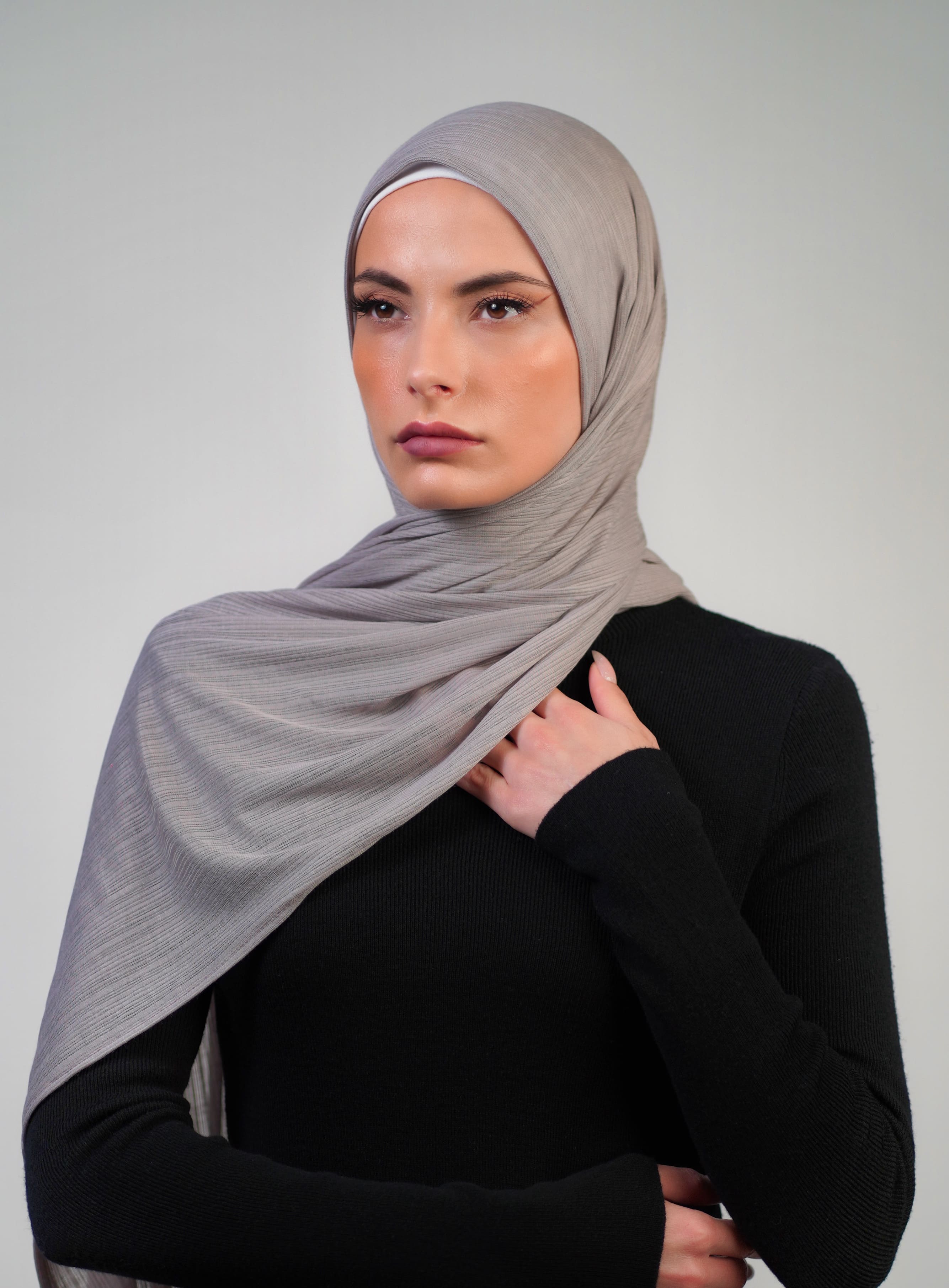 Patterned Stretch Cotton  Voile