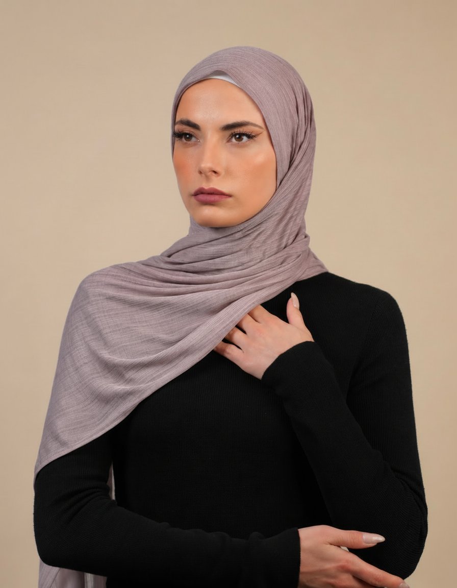 Patterned Stretch Cotton  Voile
