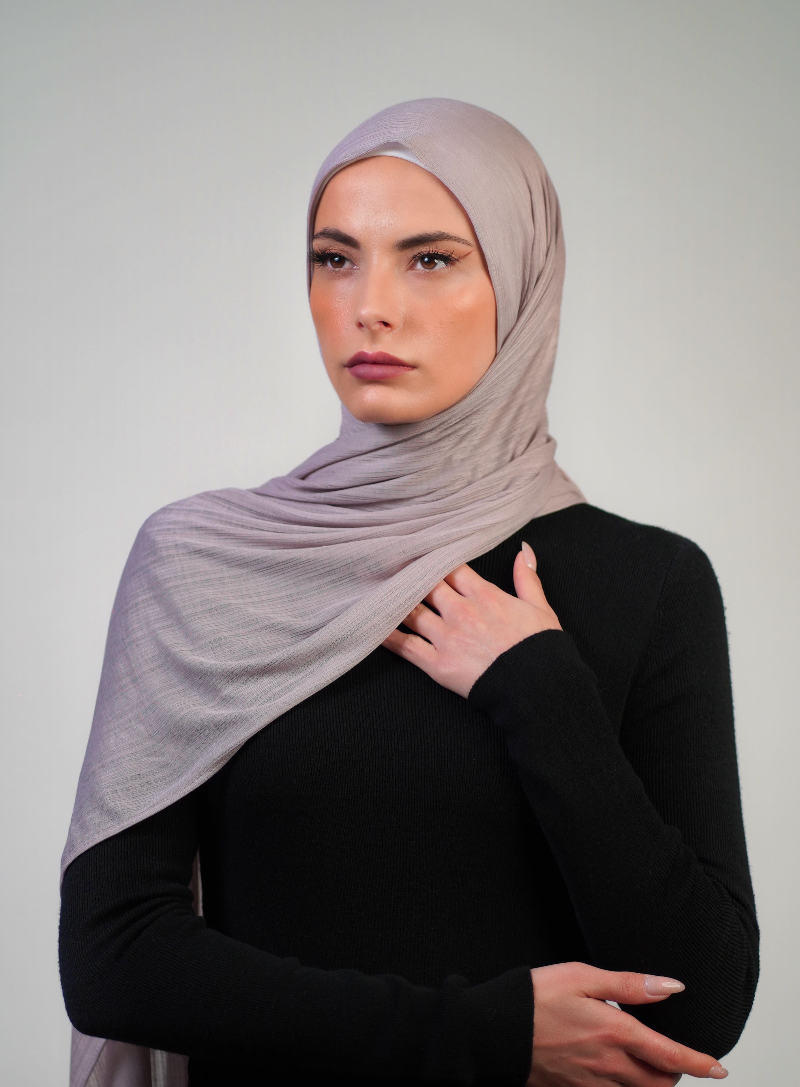 Patterned Stretch Cotton  Voile