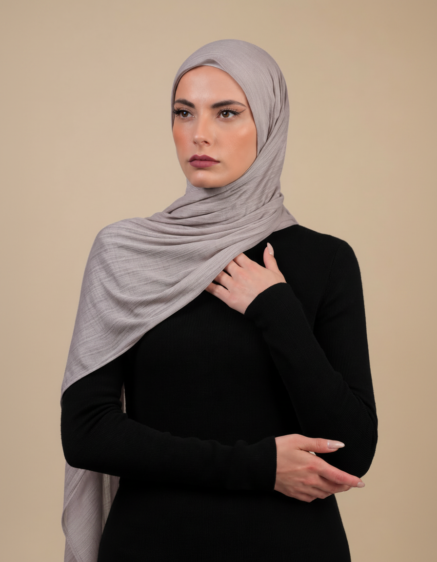 Patterned Stretch Cotton  Voile