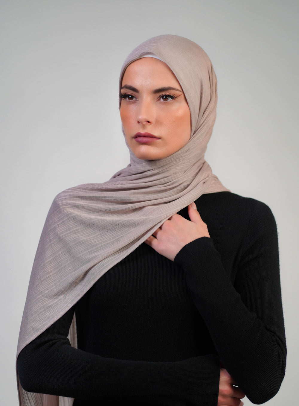 Patterned Stretch Cotton  Voile