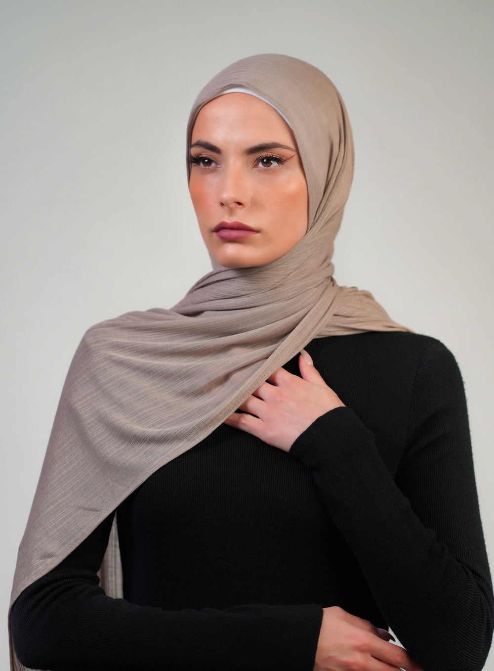 Patterned Stretch Cotton  Voile