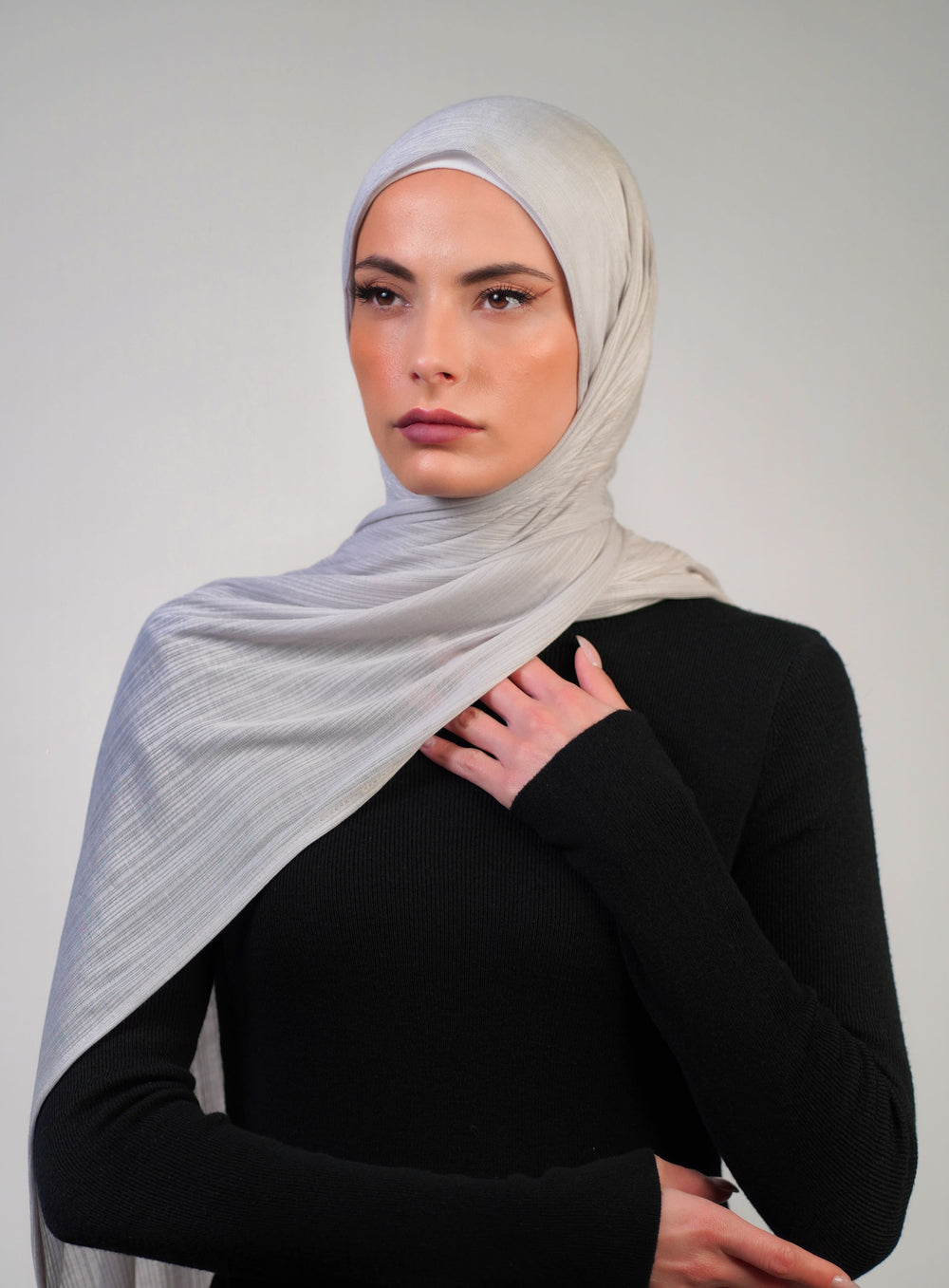 Patterned Stretch Cotton  Voile