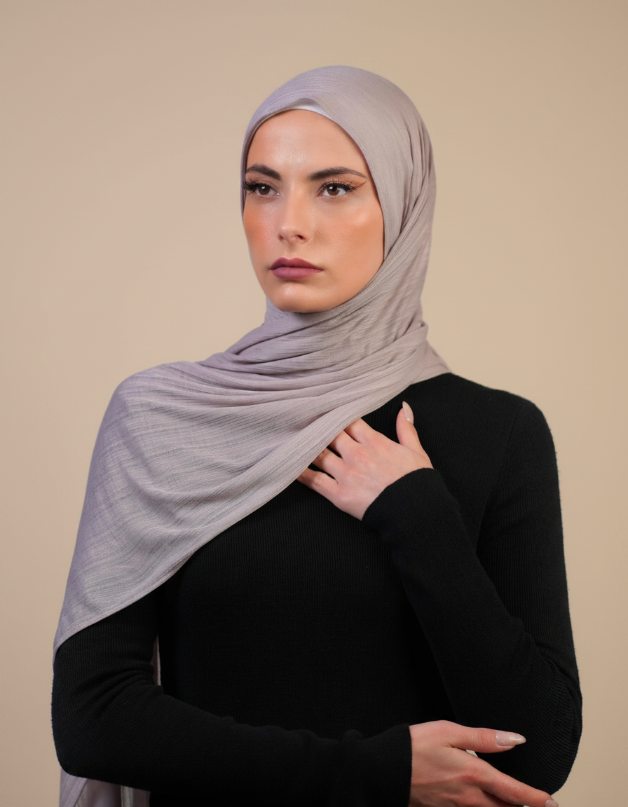 Patterned Stretch Cotton  Voile
