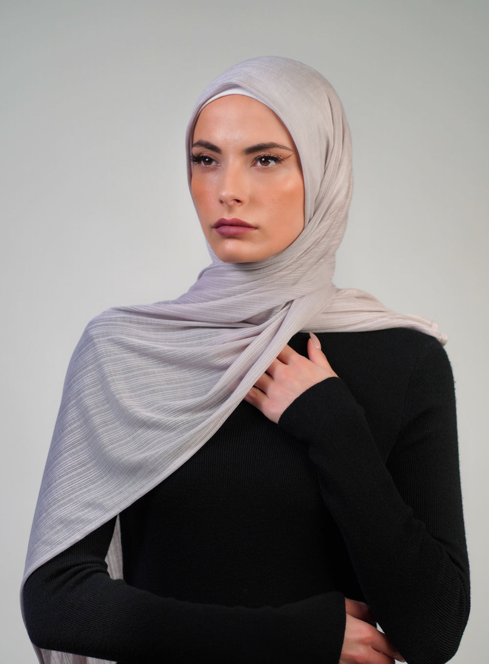 Patterned Stretch Cotton  Voile