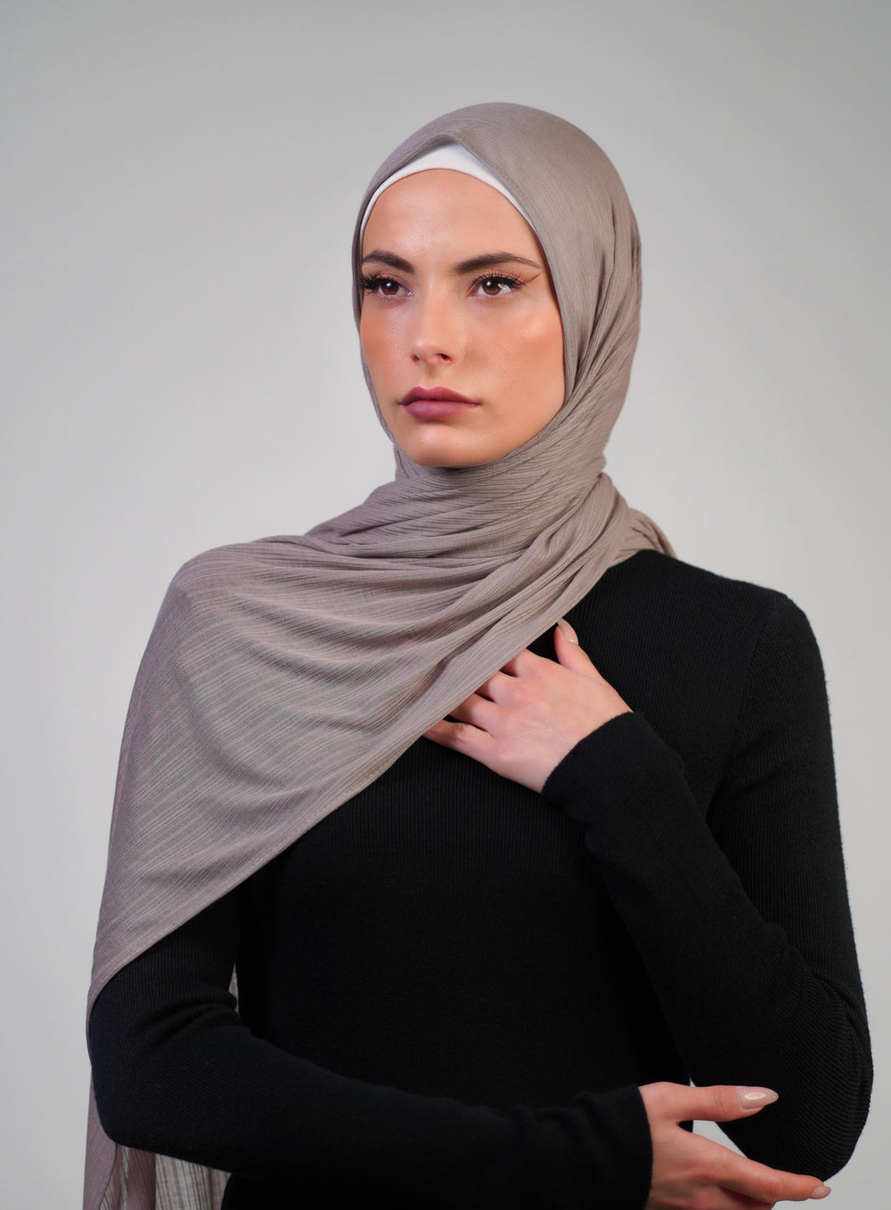 Patterned Stretch Cotton  Voile
