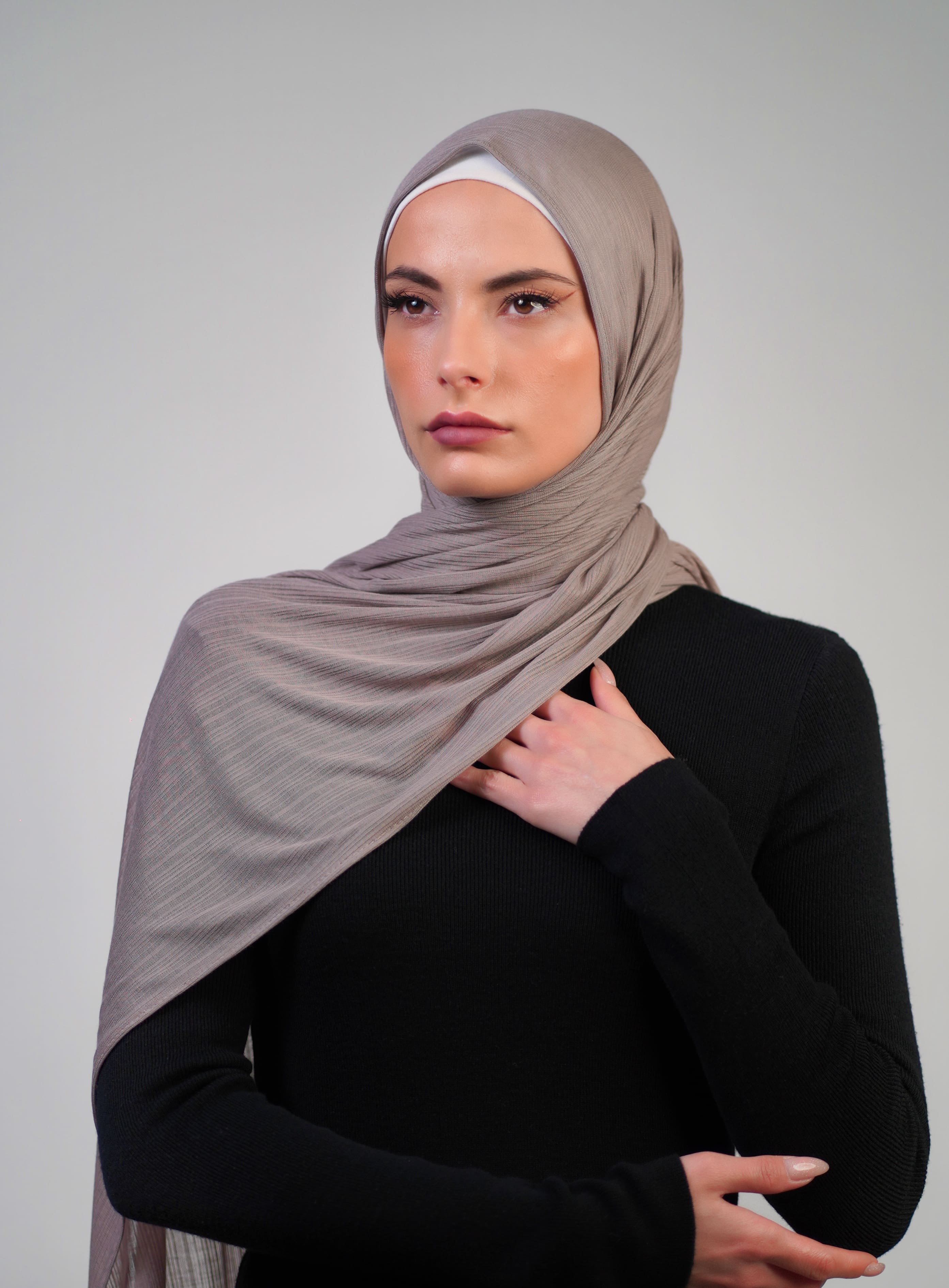 Patterned Stretch Cotton  Voile