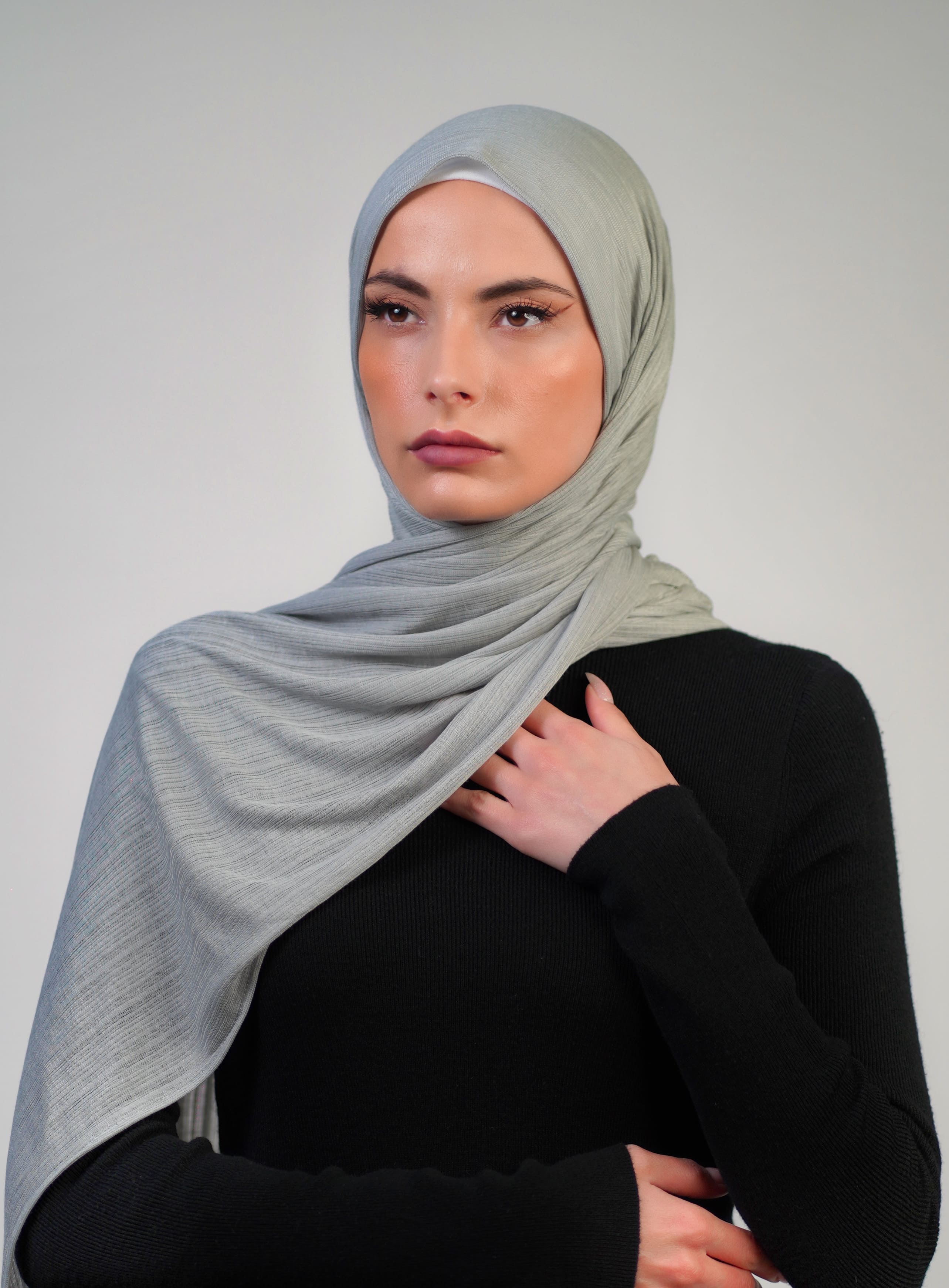Patterned Stretch Cotton  Voile